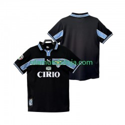 Camisola SS Lazio Retro Homem Equipamento Segundo 1998 1999 Manga Curta